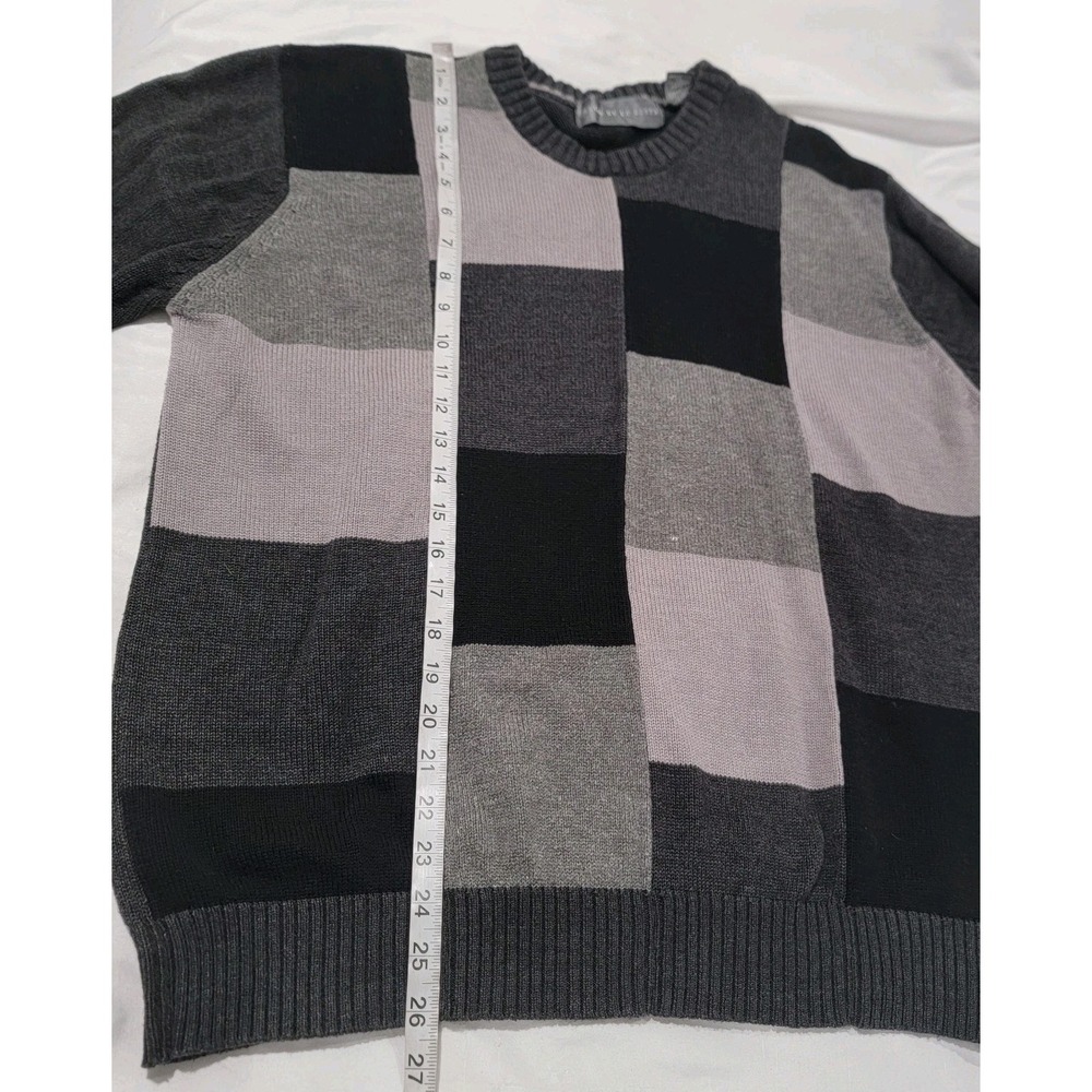 Vintage Oscar De La Renta Mens Sweater Size XL Silk Cotton Blend 90S Dad Grandpa - Picture 5 of 6